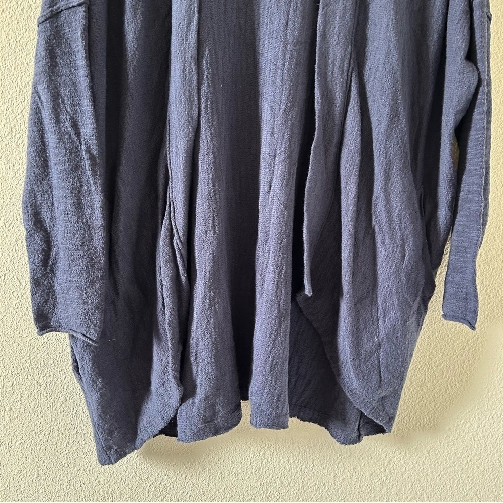 Caslon Women’s Cardigan XS Blue Oversized Open Front Lagenlook Casual Boho - Picture 2 of 11
